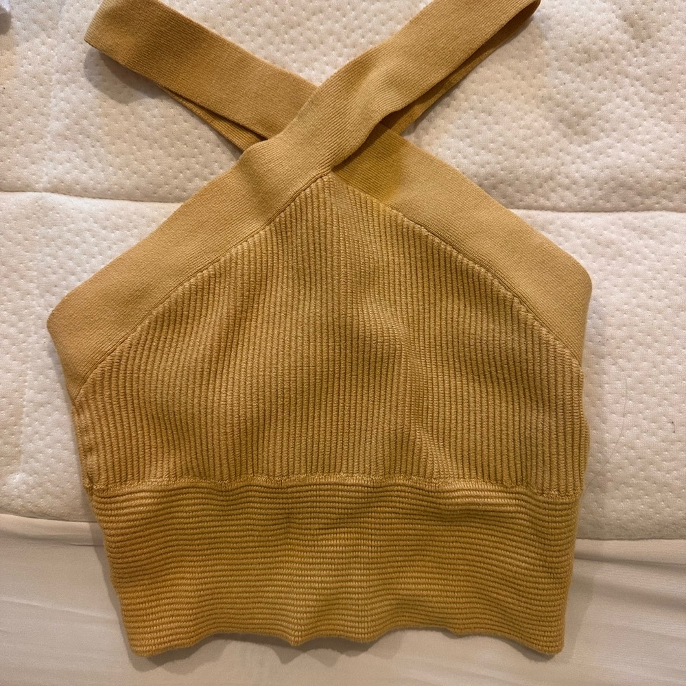 Abercrombie and Fitch cross neck crop top